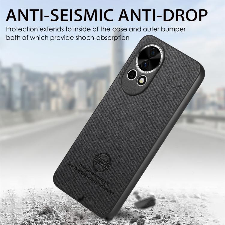 For Huawei nova 13 Twill Fabric Leather Skin Back Phone Case