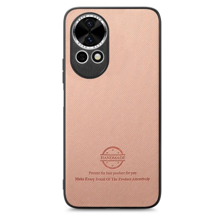 For Huawei nova 13 Pro Twill Fabric Leather Skin Back Phone Case