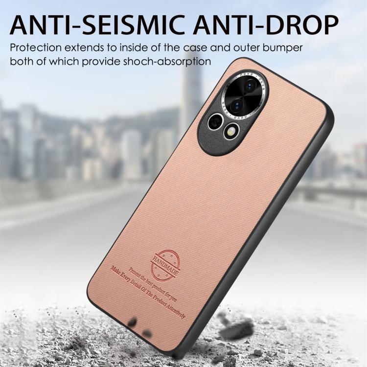 For Huawei nova 13 Pro Twill Fabric Leather Skin Back Phone Case