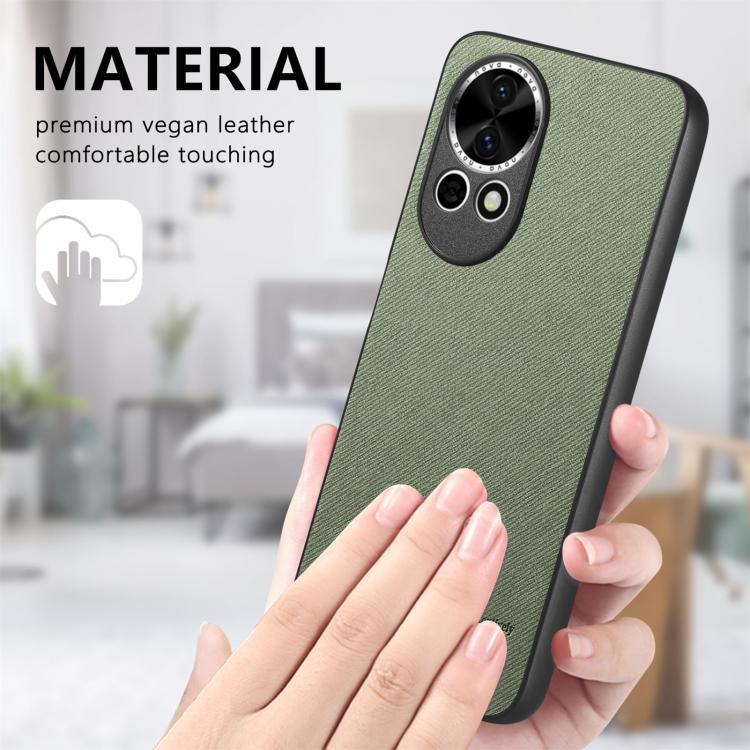 For Huawei nova 13 Pro Twill Fabric Leather Skin Back Phone Case