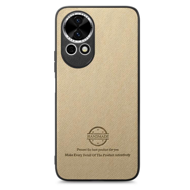 For Huawei nova 13 Pro Twill Fabric Leather Skin Back Phone Case