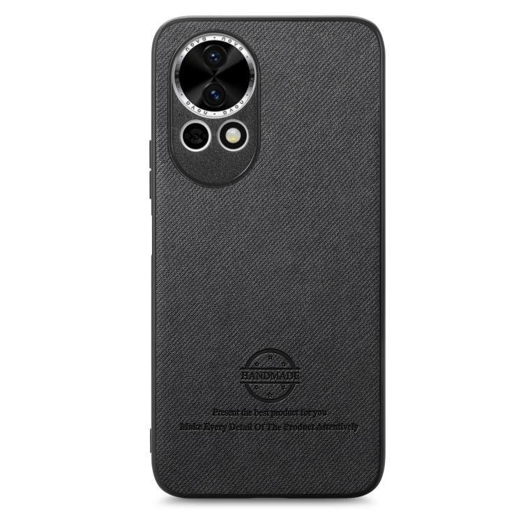 For Huawei nova 13 Pro Twill Fabric Leather Skin Back Phone Case