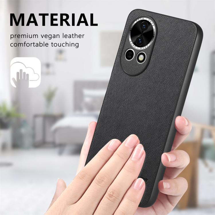 For Huawei nova 13 Pro Twill Fabric Leather Skin Back Phone Case