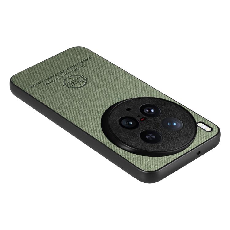 For vivo X200 Ultra Twill Fabric Leather Skin Back Phone Case
