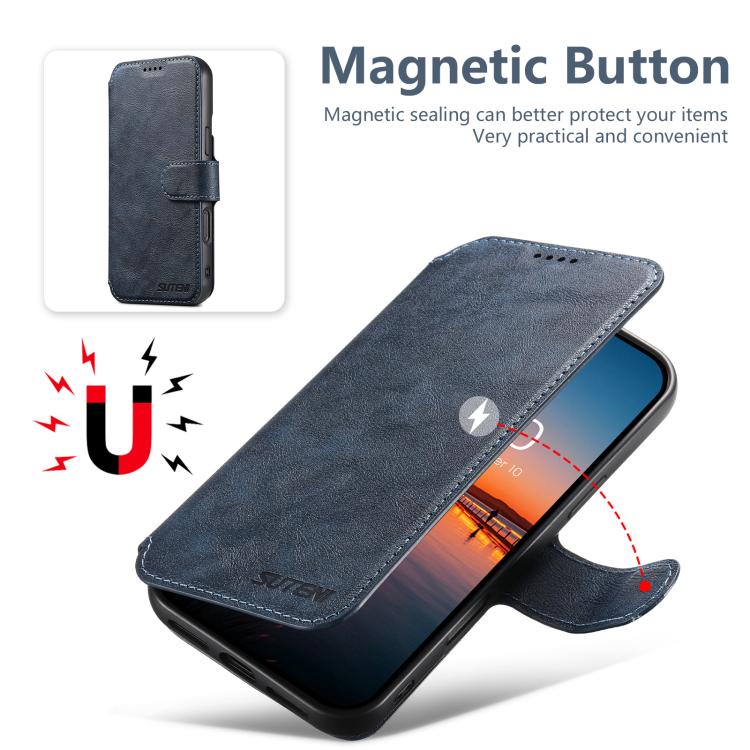 For iPhone 15 Suteni Q05 2-in-1 Multi-function Detachable Wallet MagSafe Phone Case