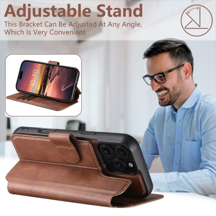For iPhone 14 Suteni Q05 2-in-1 Multi-function Detachable Wallet MagSafe Phone Case