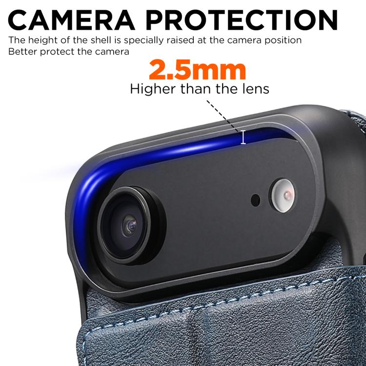 For iPhone Air Suteni Q05 2-in-1 Multi-function Detachable Wallet MagSafe Phone Case