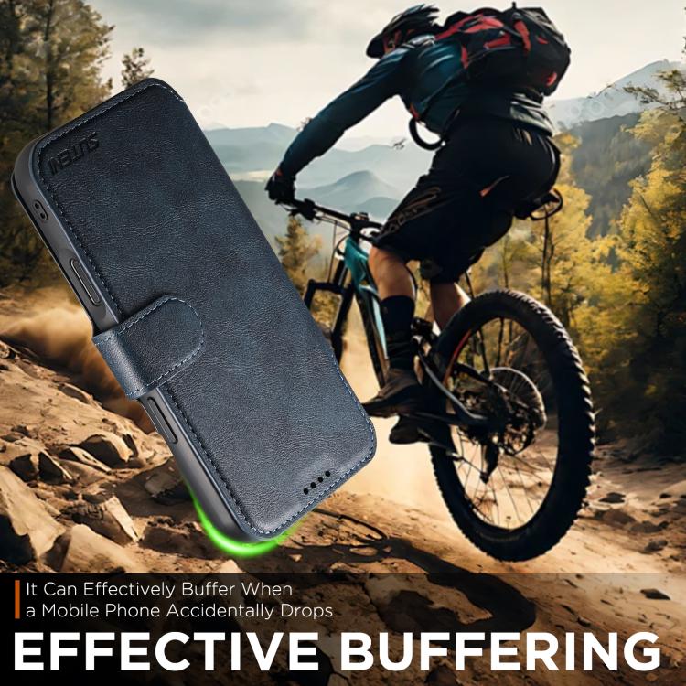 For iPhone Air Suteni Q05 2-in-1 Multi-function Detachable Wallet MagSafe Phone Case