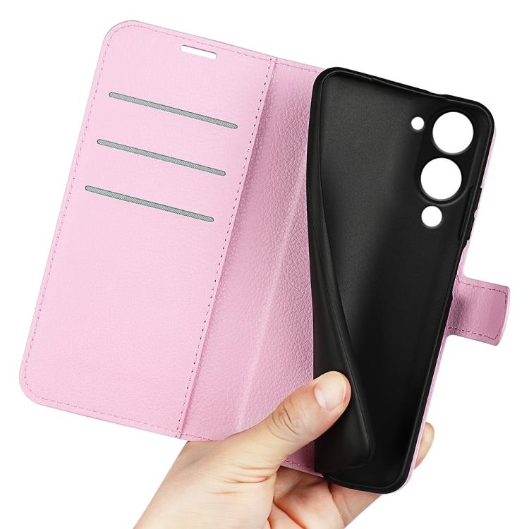 For vivo Y04 / Y29s Litchi Texture Horizontal Flip Leather Phone Case with Holder
