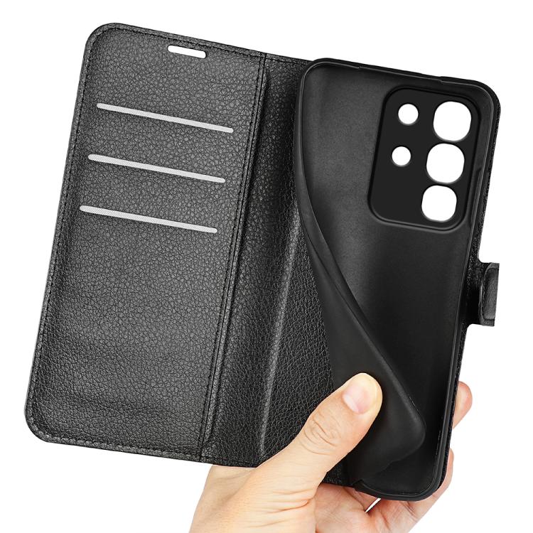 For vivo Y29 4G Litchi Texture Horizontal Flip Leather Phone Case with Holder