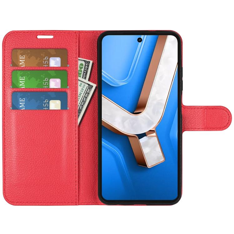 For vivo Y29 4G Litchi Texture Horizontal Flip Leather Phone Case with Holder