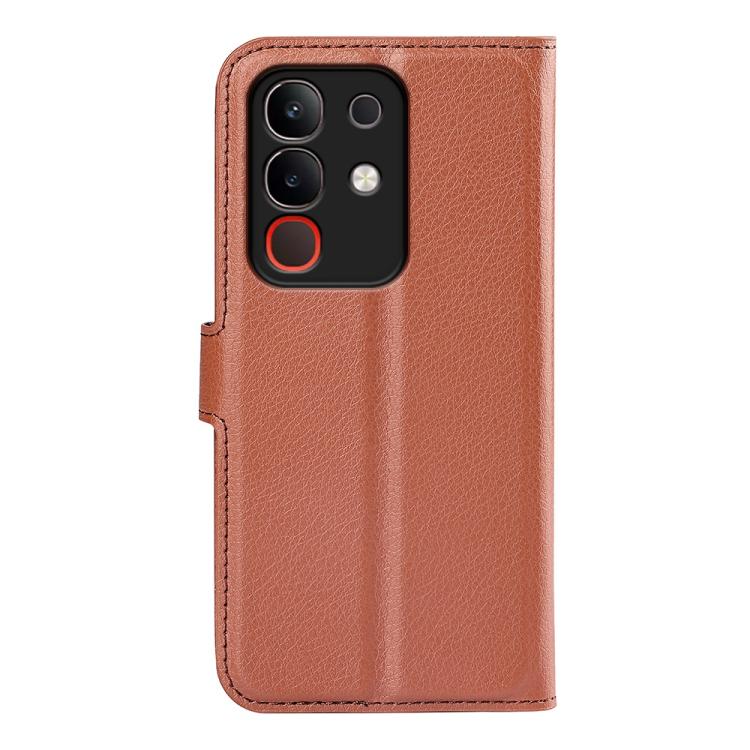 For vivo Y29 4G Litchi Texture Horizontal Flip Leather Phone Case with Holder