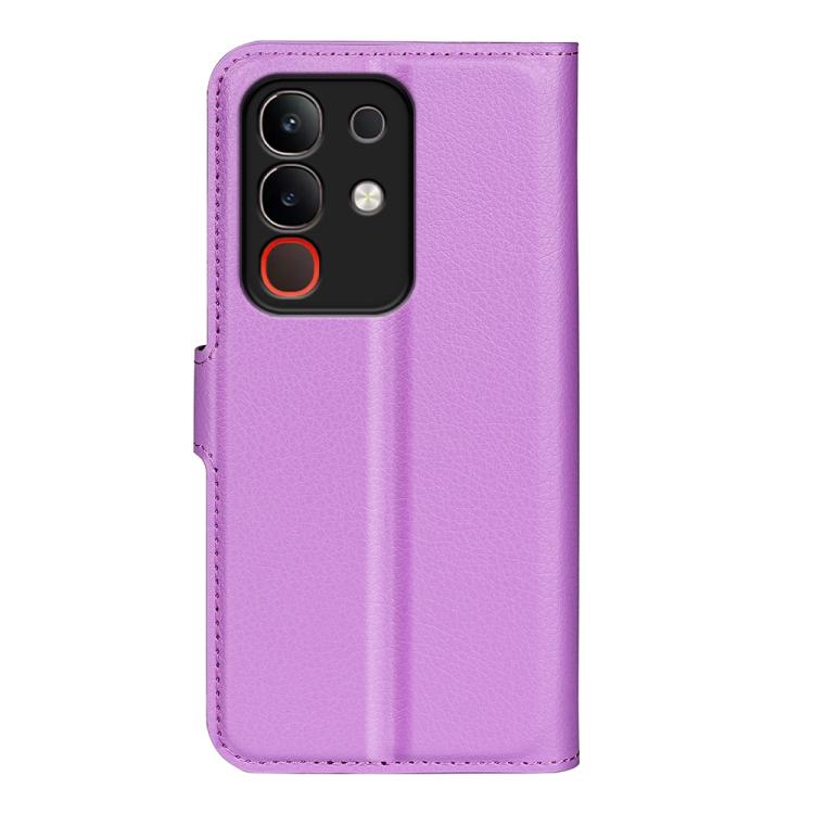 For vivo Y29 4G Litchi Texture Horizontal Flip Leather Phone Case with Holder