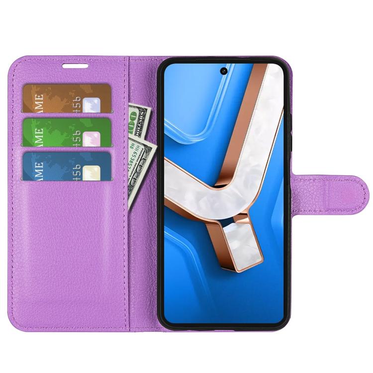For vivo Y29 4G Litchi Texture Horizontal Flip Leather Phone Case with Holder