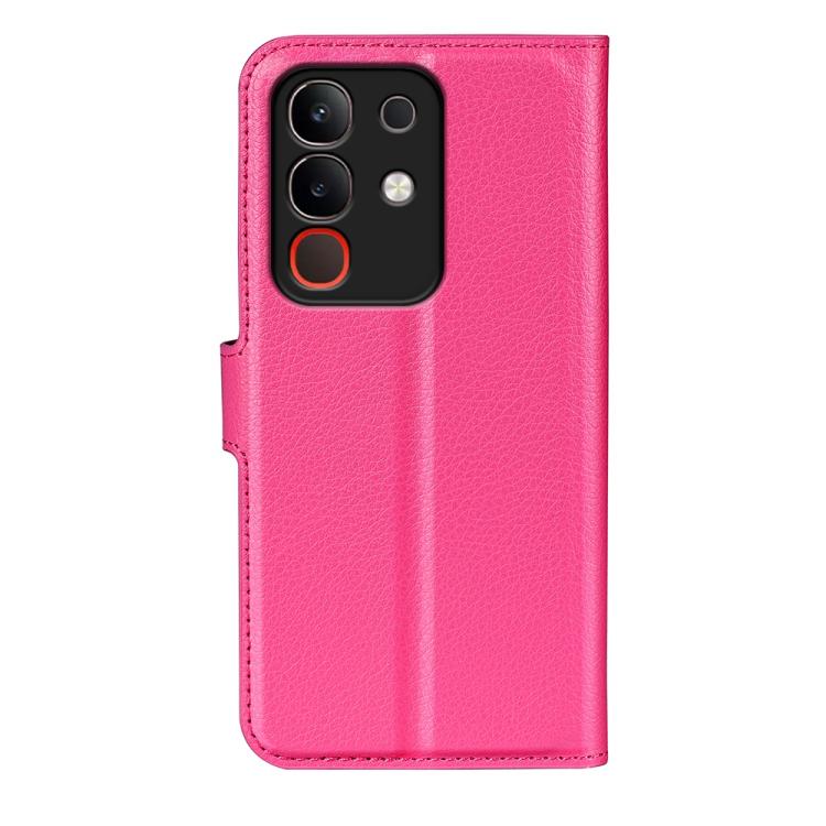 For vivo Y29 4G Litchi Texture Horizontal Flip Leather Phone Case with Holder
