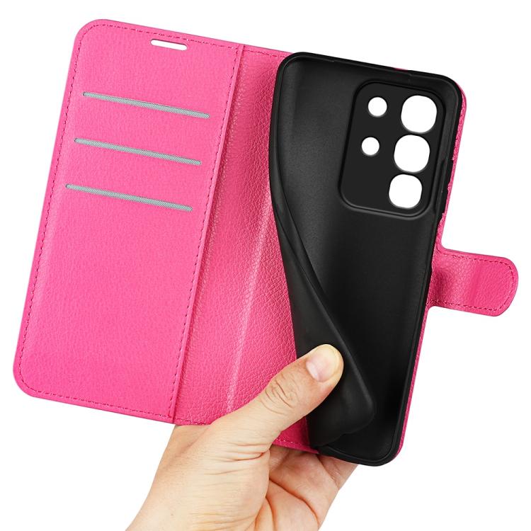For vivo Y29 4G Litchi Texture Horizontal Flip Leather Phone Case with Holder