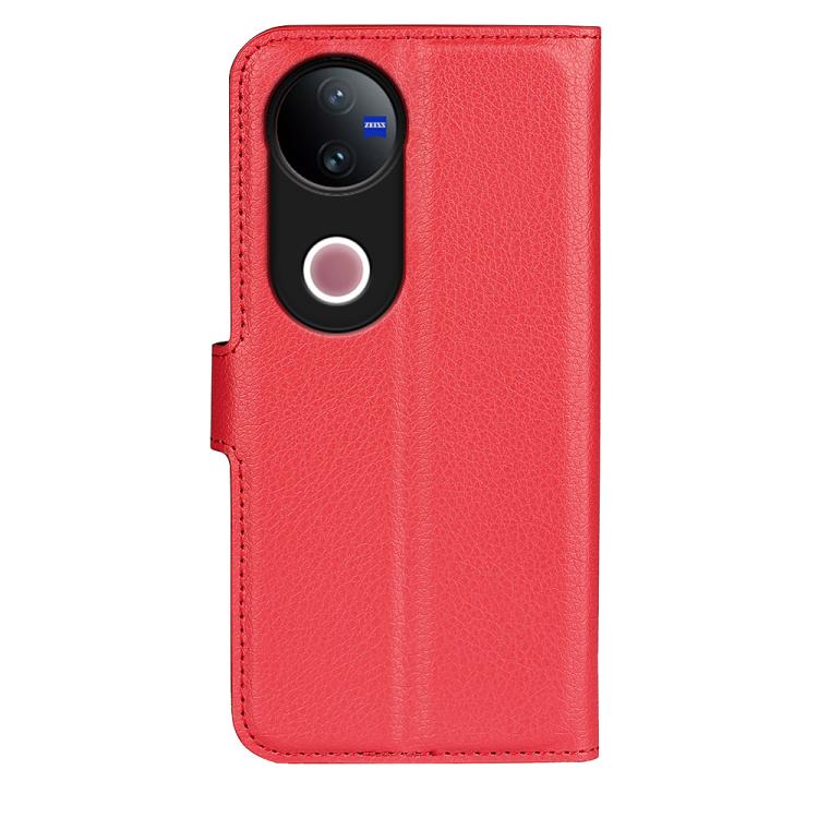For vivo V50 Global Litchi Texture Horizontal Flip Leather Phone Case with Holder