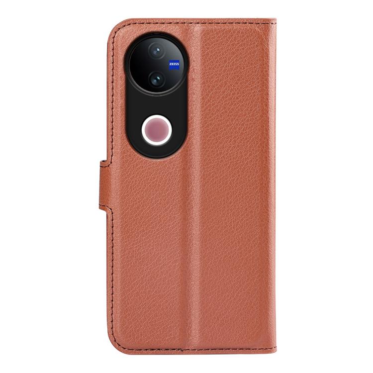 For vivo V50 Global Litchi Texture Horizontal Flip Leather Phone Case with Holder