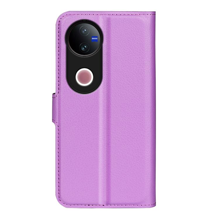 For vivo V50 Global Litchi Texture Horizontal Flip Leather Phone Case with Holder