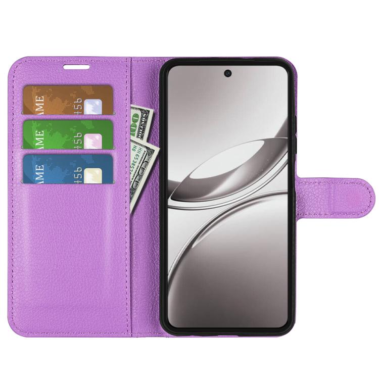 For vivo V50 Global Litchi Texture Horizontal Flip Leather Phone Case with Holder