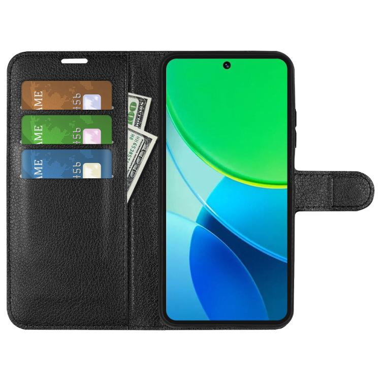 For vivo vivo Y19s 4G / Y29 5G Litchi Texture Horizontal Flip Leather Phone Case with Holder
