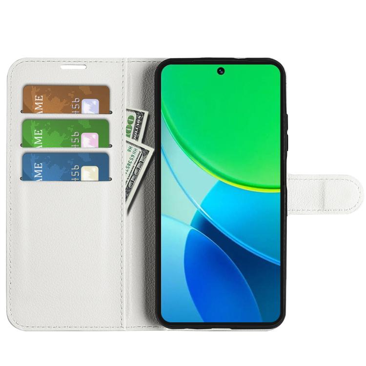 For vivo vivo Y19s 4G / Y29 5G Litchi Texture Horizontal Flip Leather Phone Case with Holder