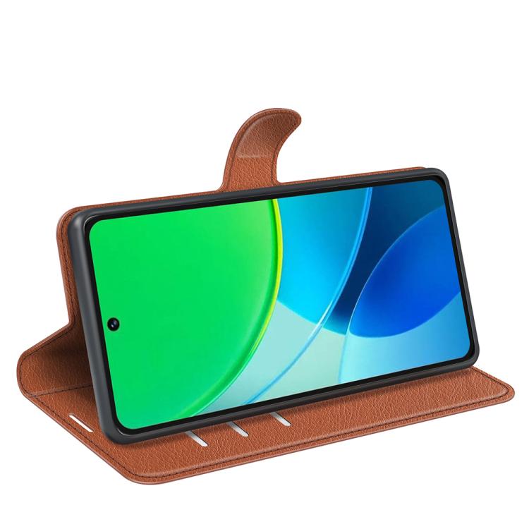 For vivo vivo Y19s 4G / Y29 5G Litchi Texture Horizontal Flip Leather Phone Case with Holder