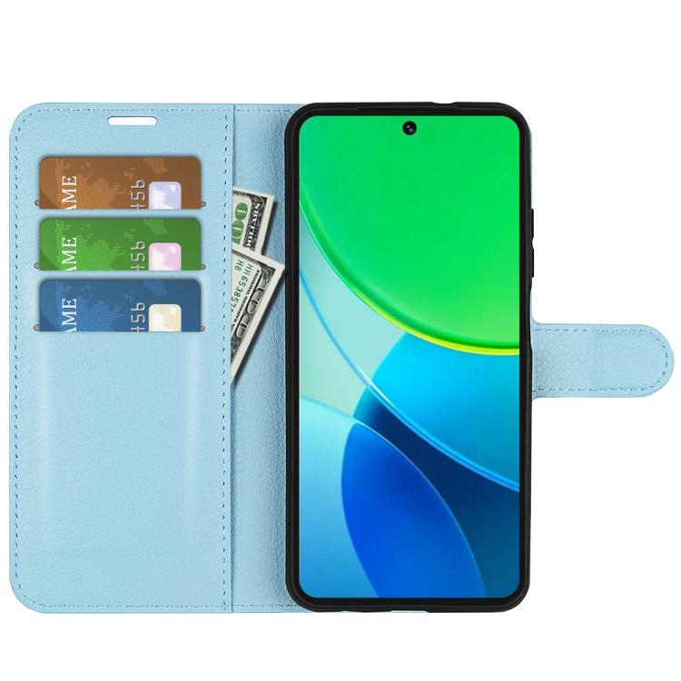 For vivo vivo Y19s 4G / Y29 5G Litchi Texture Horizontal Flip Leather Phone Case with Holder
