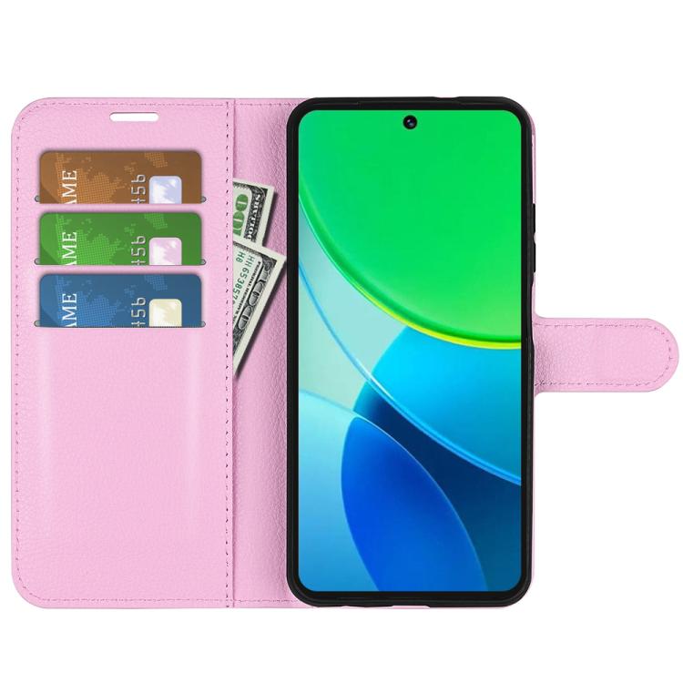 For vivo vivo Y19s 4G / Y29 5G Litchi Texture Horizontal Flip Leather Phone Case with Holder