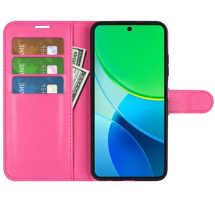 For vivo vivo Y19s 4G / Y29 5G Litchi Texture Horizontal Flip Leather Phone Case with Holder