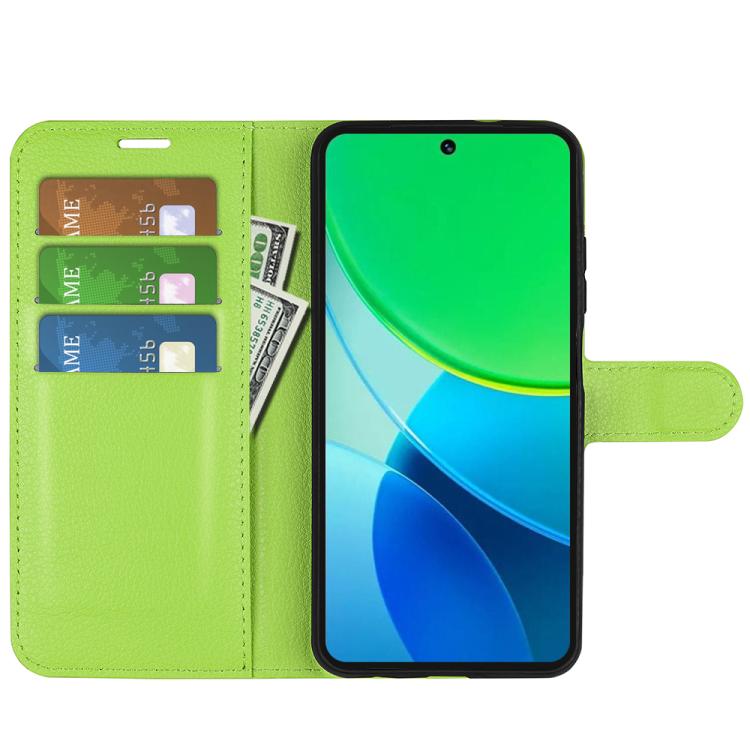 For vivo vivo Y19s 4G / Y29 5G Litchi Texture Horizontal Flip Leather Phone Case with Holder