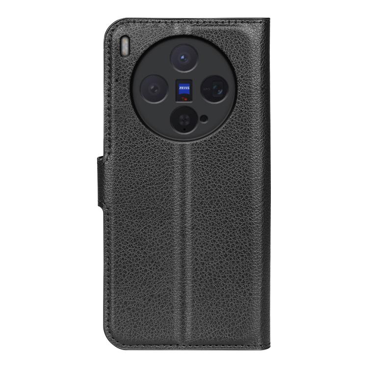 For vivo X300 Litchi Texture Horizontal Flip Leather Phone Case with Holder
