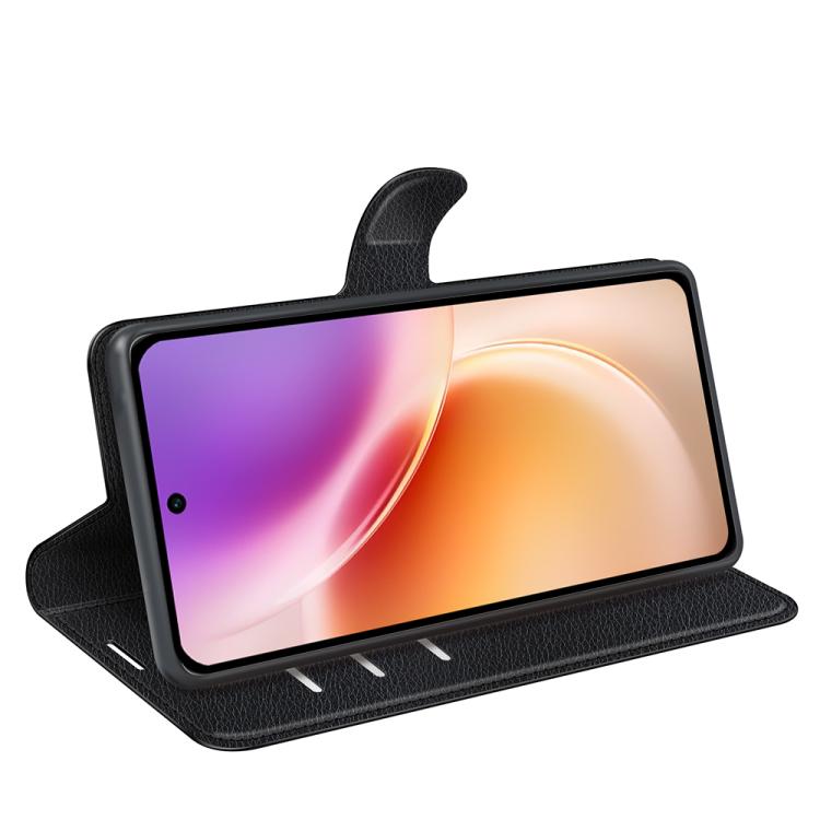 For vivo X300 Litchi Texture Horizontal Flip Leather Phone Case with Holder