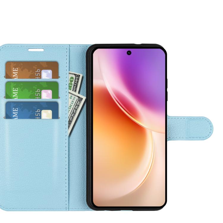 For vivo X300 Litchi Texture Horizontal Flip Leather Phone Case with Holder