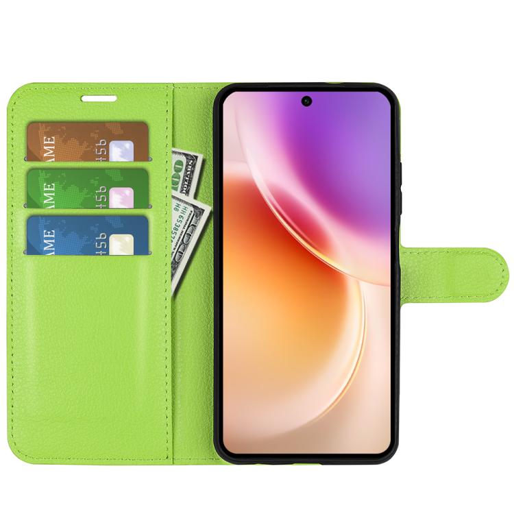 For vivo X300 Litchi Texture Horizontal Flip Leather Phone Case with Holder