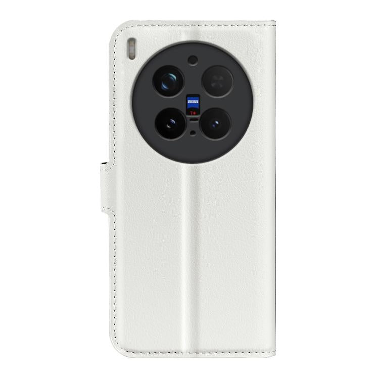 For vivo X300 Pro Litchi Texture Horizontal Flip Leather Phone Case with Holder