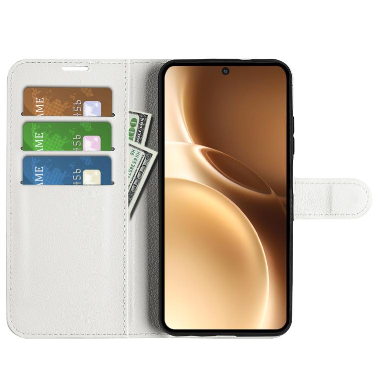 For vivo X300 Pro Litchi Texture Horizontal Flip Leather Phone Case with Holder