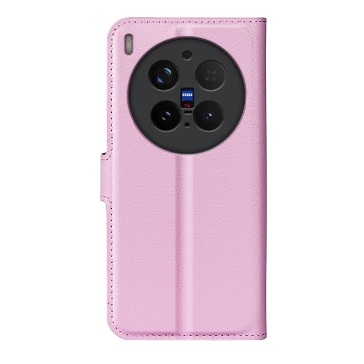 For vivo X300 Pro Litchi Texture Horizontal Flip Leather Phone Case with Holder