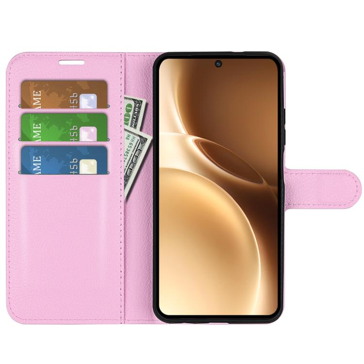 For vivo X300 Pro Litchi Texture Horizontal Flip Leather Phone Case with Holder
