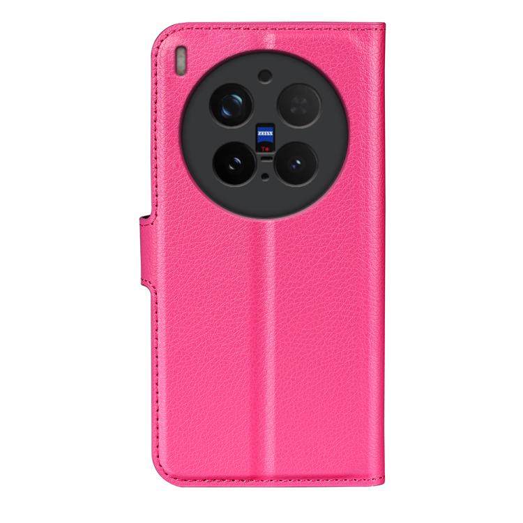 For vivo X300 Pro Litchi Texture Horizontal Flip Leather Phone Case with Holder