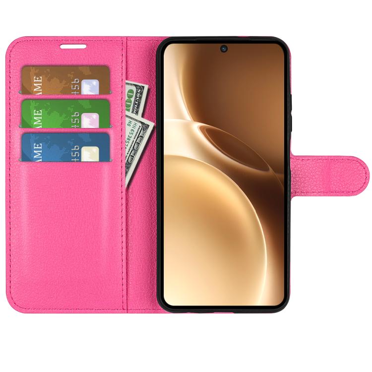 For vivo X300 Pro Litchi Texture Horizontal Flip Leather Phone Case with Holder