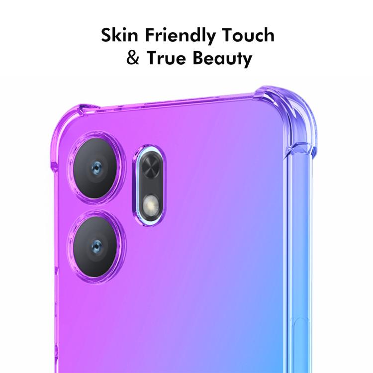 For Honor X6d / Play 60A ENKAY Hat-Prince Gradient Airbag TPU Phone Case