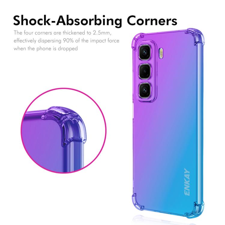 For Infinix Hot 50 Pro+ 4G ENKAY Hat-Prince Gradient Airbag TPU Phone Case