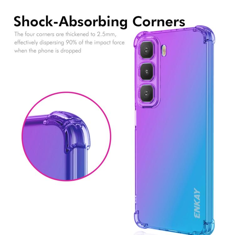For Infinix Hot 60 5G / Hot 60i 4G ENKAY Hat-Prince Gradient Airbag TPU Phone Case
