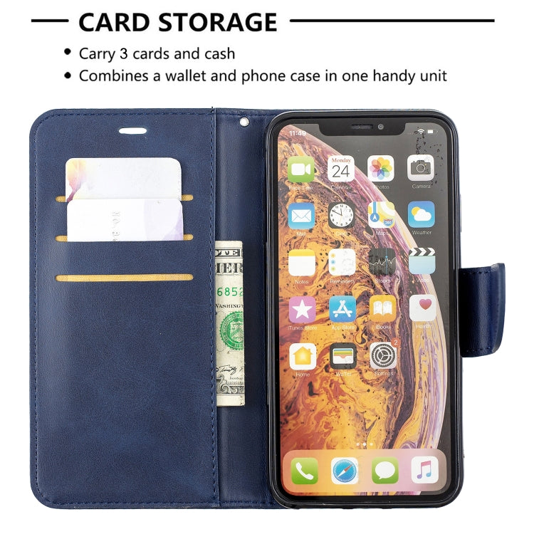 Retro Lambskin Texture Pure Color Horizontal Flip PU Leather Case for Galaxy S10+, with Holder & Card Slots & Wallet & Lanyard