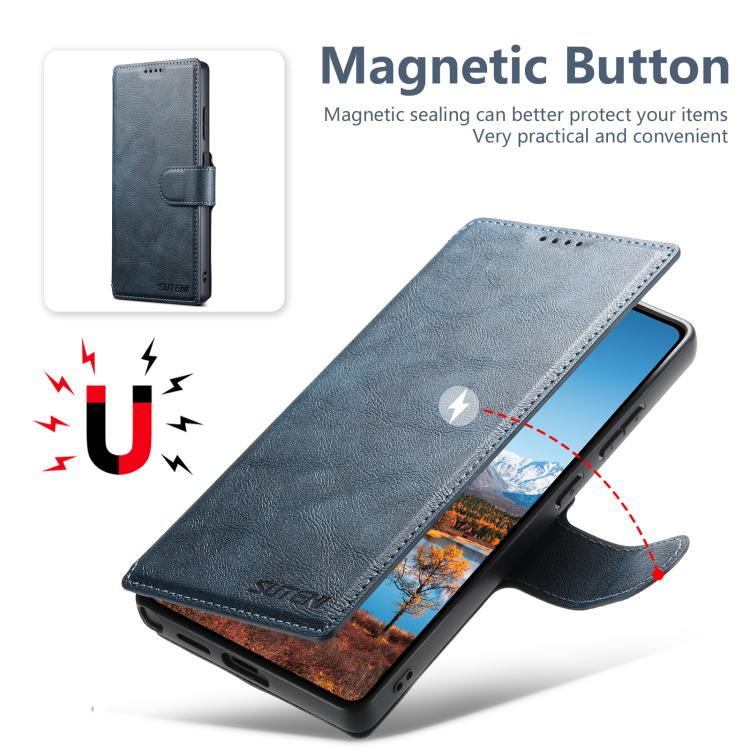 For Samsung Galaxy S23 Ultra 5G Suteni Q05 2-in-1 Multi-function Detachable Wallet MagSafe Phone Case
