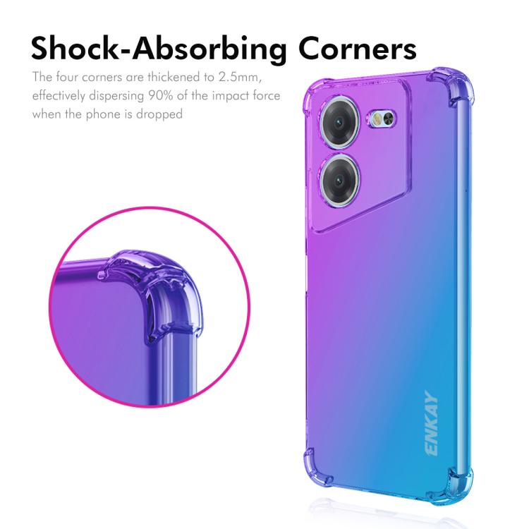 For Tecno Pova 5 4G ENKAY Hat-Prince Gradient Airbag TPU Phone Case