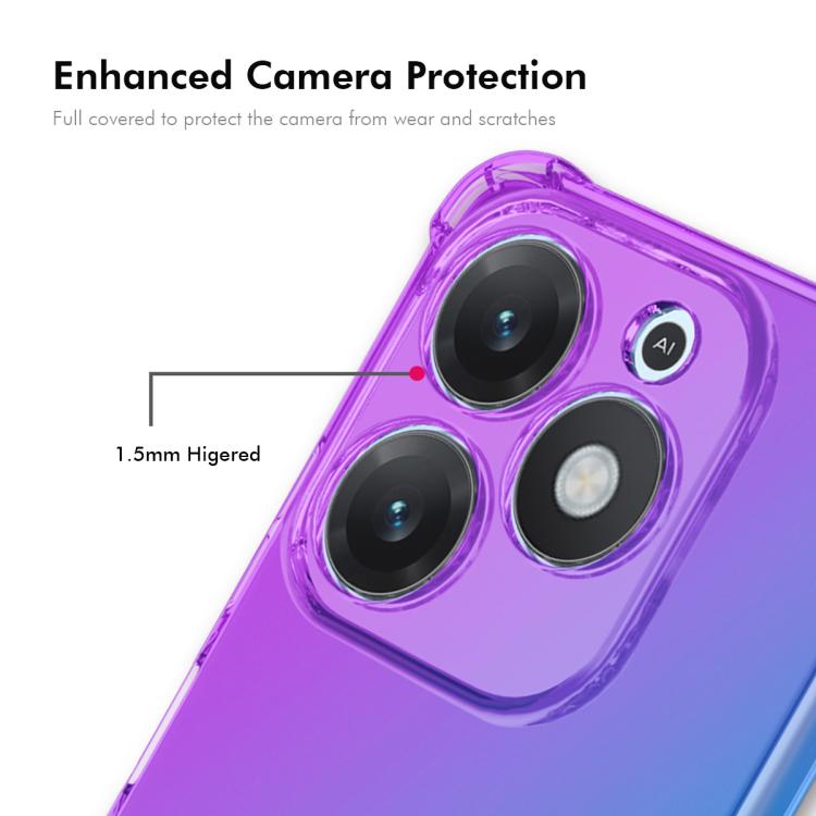 For Tecno Spark 20 / Spark Go 2024 ENKAY Hat-Prince Gradient Airbag TPU Phone Case