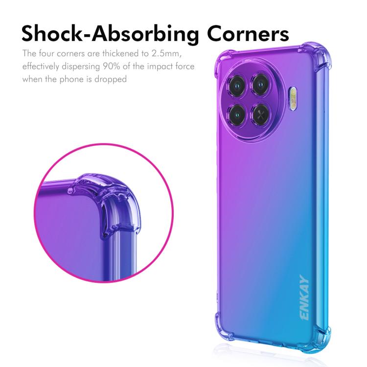 For Tecno Spark 20 Pro+ 4G ENKAY Hat-Prince Gradient Airbag TPU Phone Case
