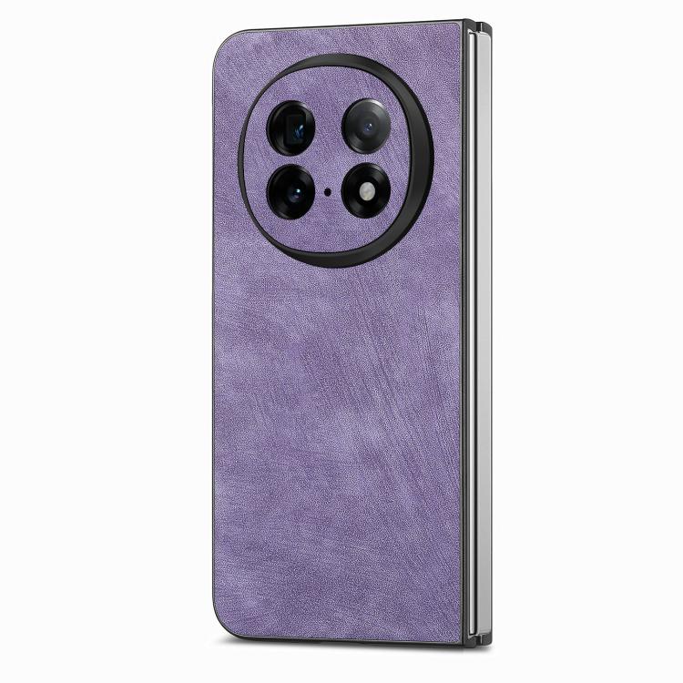 For OPPO Find N5 Vintage Leather PC Back Cover Phone Cas
